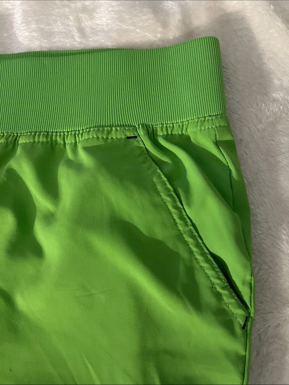 KOI 💚 LIME GREEN WIDE ELASTIC WAISTBAND 6-POCKET CARGO SCRUB PANTS Women’s XL - Picture 6 of 12